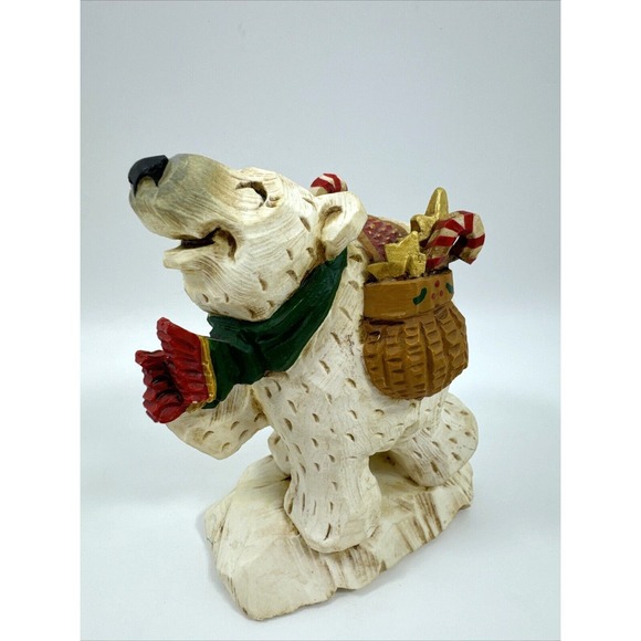 Candy Rose Other - David Frykman Polar Bear with Saddle Bag with Candy Cane  DF2020C